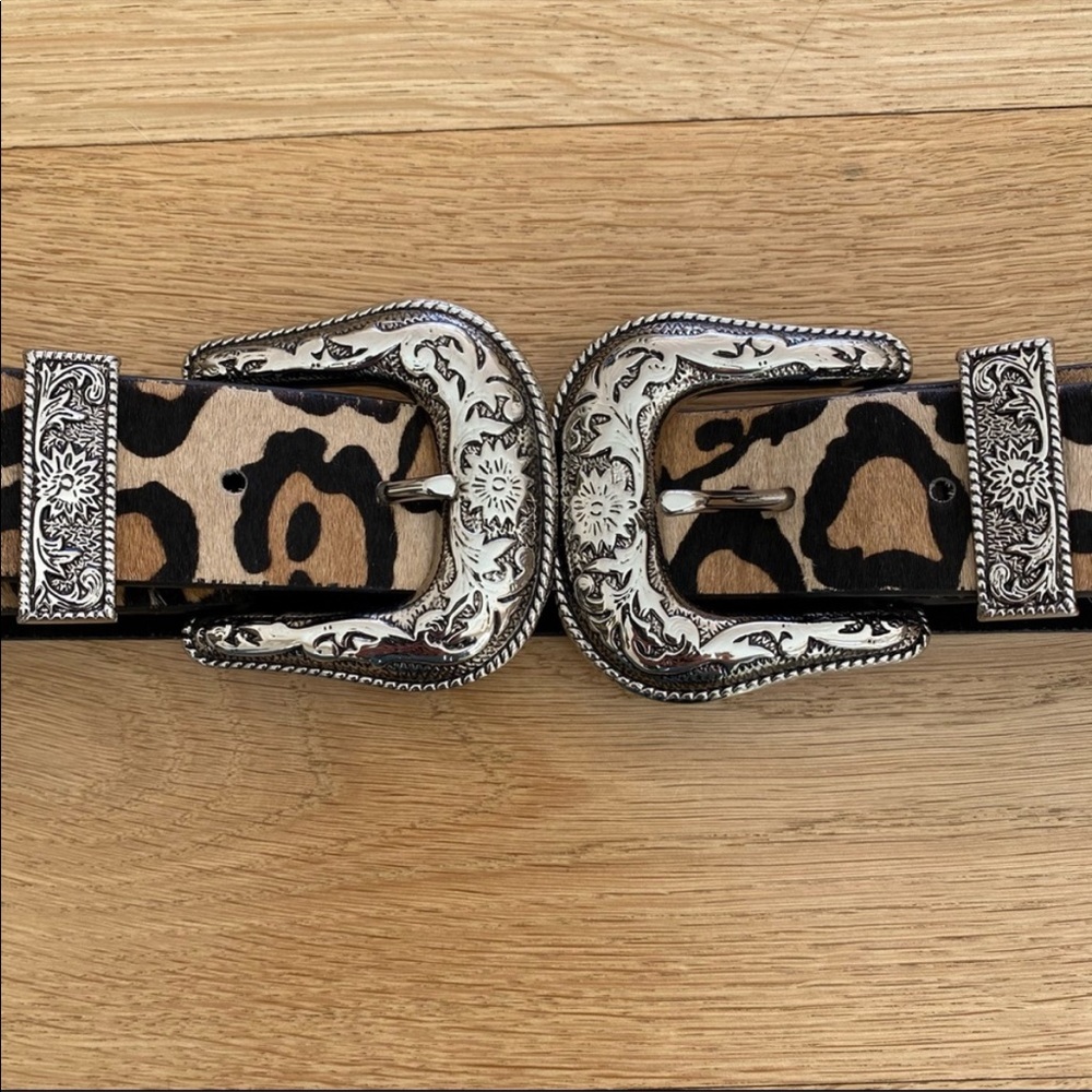 B-Low The Belt Bri Bri Double Buckle Leather Belt